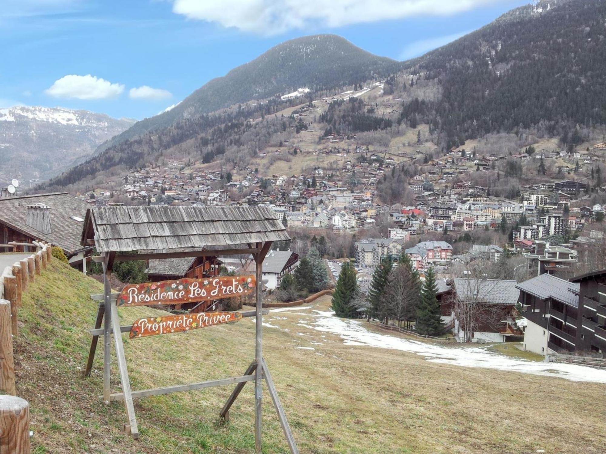 Appartement d'une chambre a Saint Gervais les Bains a 100 m des pistes avec vue sur la ville piscine partagee et balcon Extérieur photo